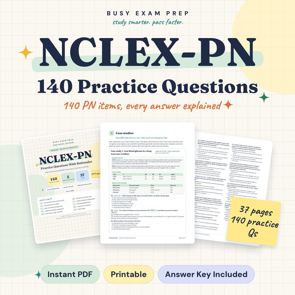 NCLEX-PN Practice Questions product preview