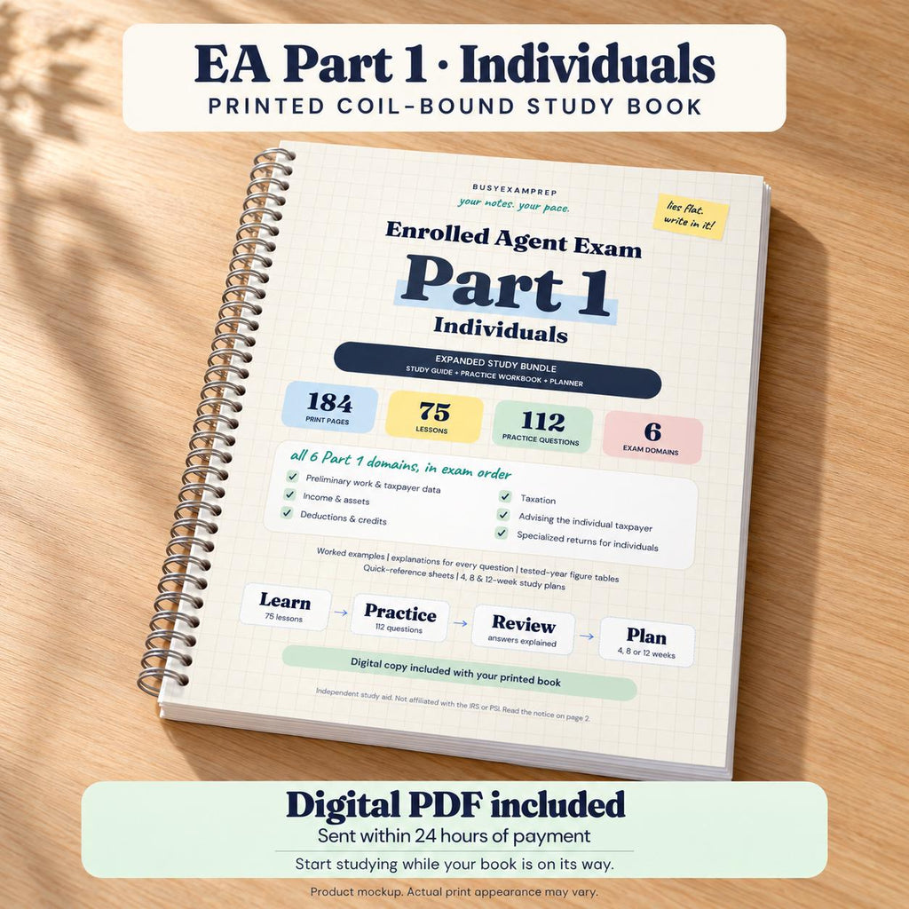 EA Part 1: Individuals — Printed Study Guide product preview