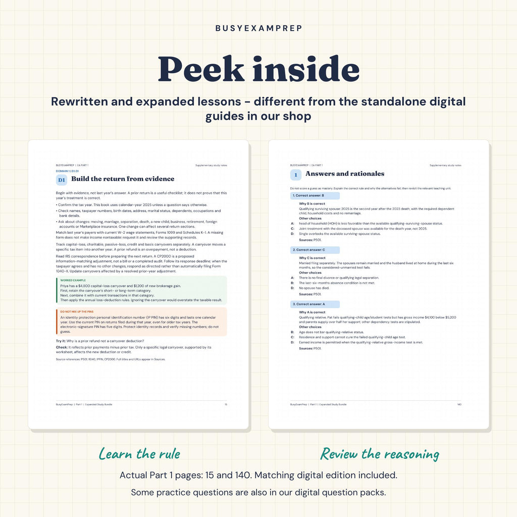 EA Part 1: Individuals — Printed Study Guide — preview 4