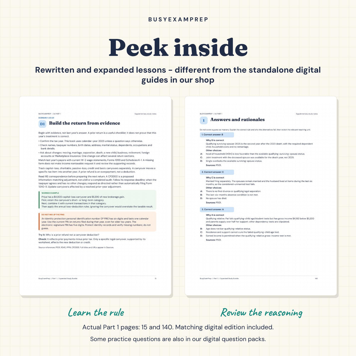 EA Part 1: Individuals — Printed Study Guide — preview 4