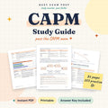 CAPM Exam Study Guide digital cover, 82 pages