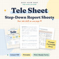 Telemetry Nurse Report Sheet digital cover