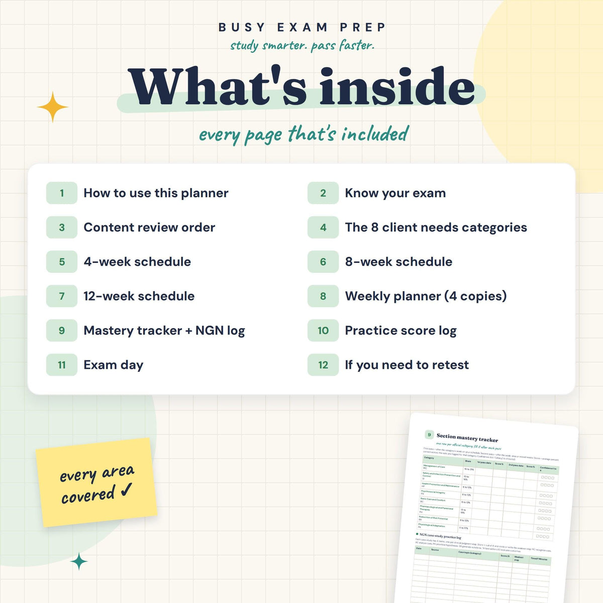 NCLEX RN Study Planner — preview 2