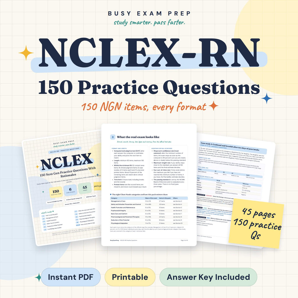 NCLEX-RN Practice Questions product preview