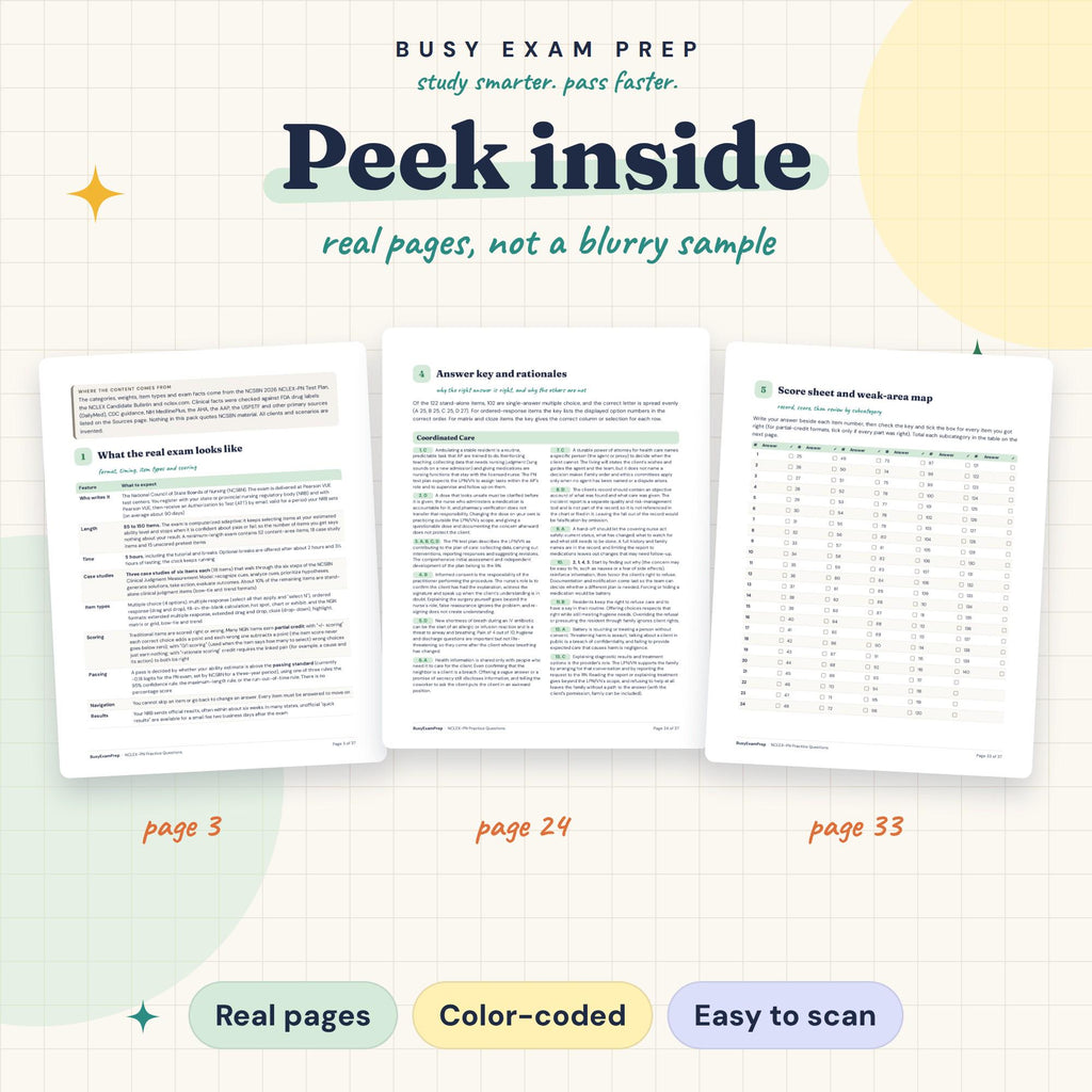 NCLEX-PN Practice Questions — preview 4