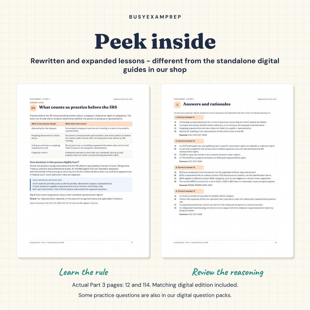EA Part 3: Representation — Printed Study Guide — preview 4