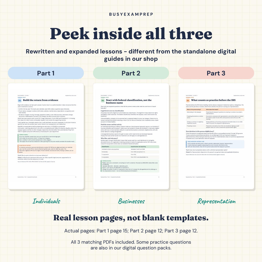 EA Parts 1–3 — Three-Book Printed Study Set — preview 4
