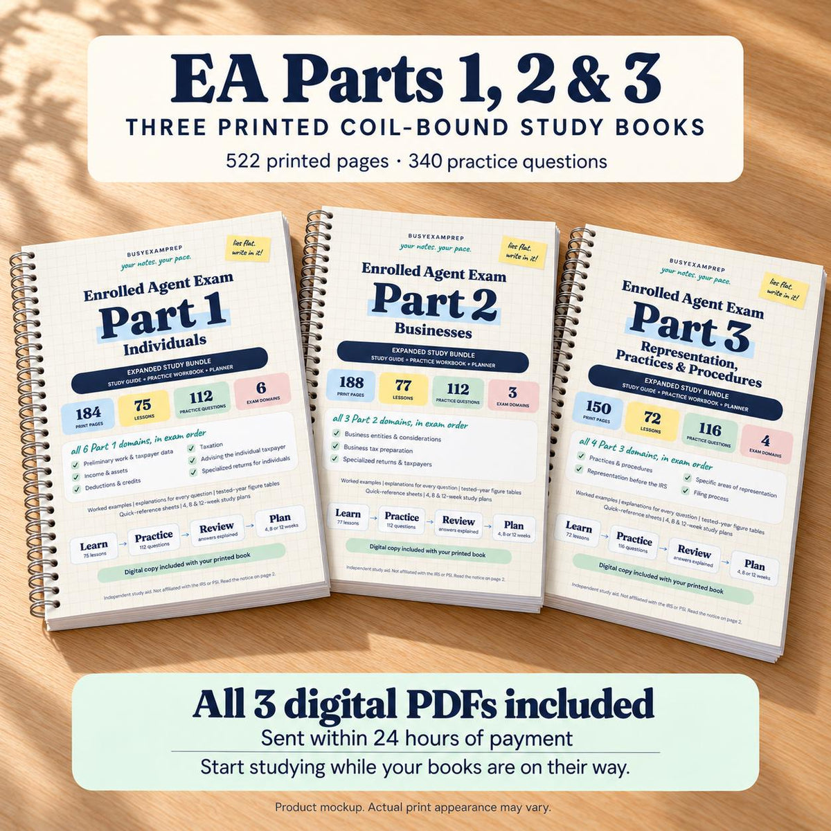 EA Parts 1–3 — Three-Book Printed Study Set product preview