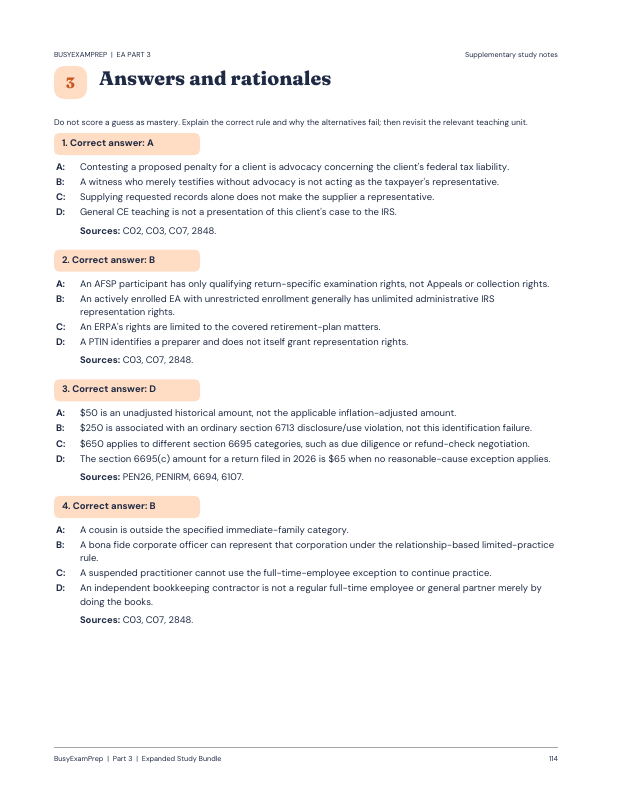 Enrolled Agent Part 3 Complete Study Guide, Printed Edition